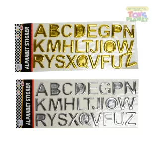 Golden Alphabet Stickers
