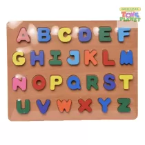 Wooden alphabet board