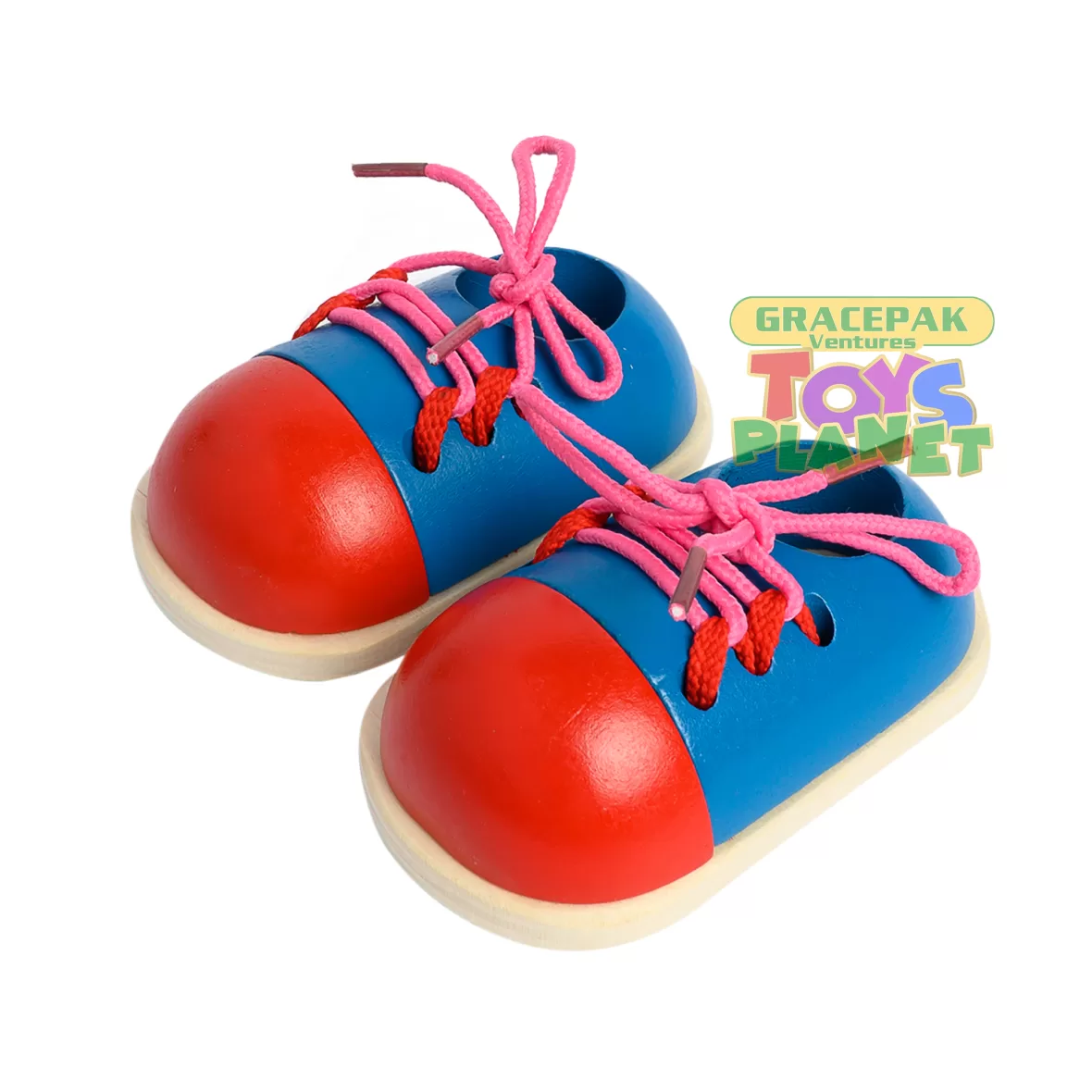 Wooden Shoe Lacing Toy