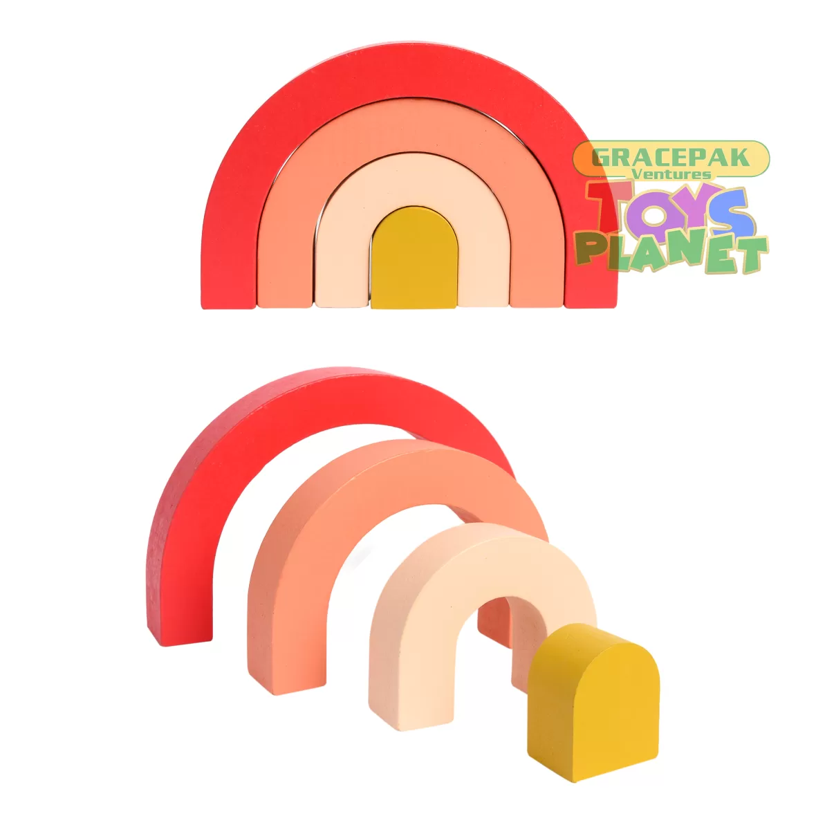 Wooden Bridge Puzzle Toy