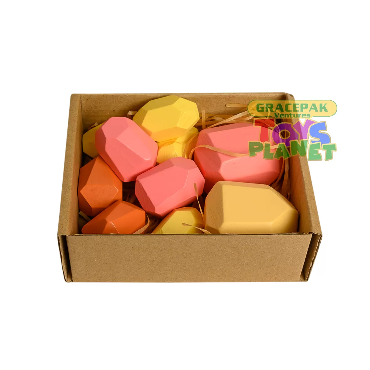 Wooden Stone Jenga Building Blocks