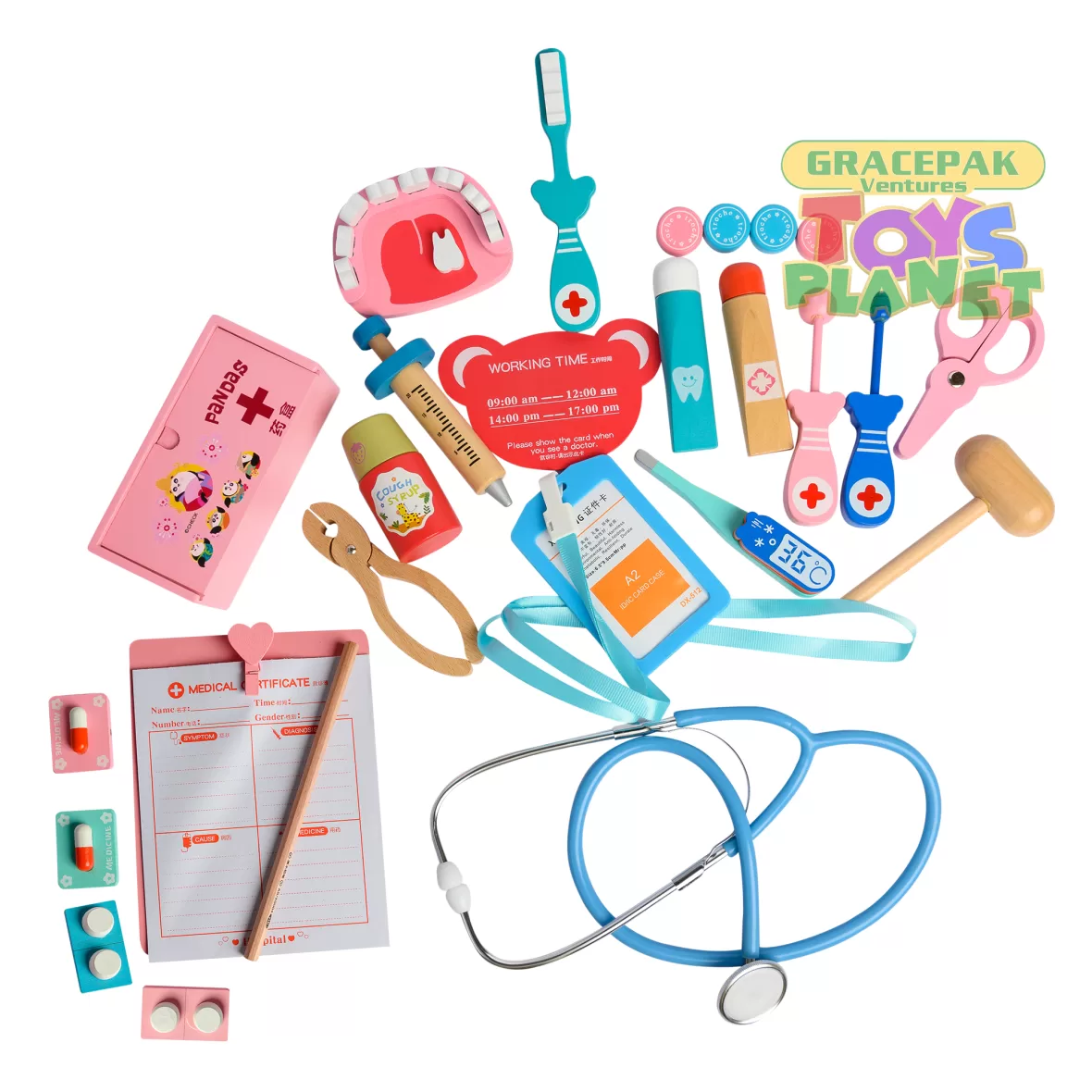 Wooden Doctor Toy Kit