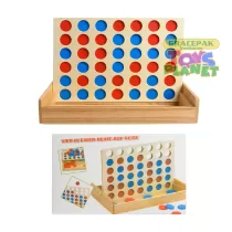 Wooden Four Connect Game