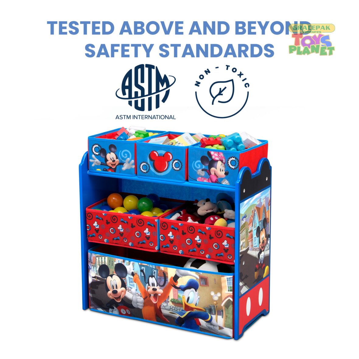 Delta Furniture_Mickey Mouse Multi-Bin Toy Organizer_9