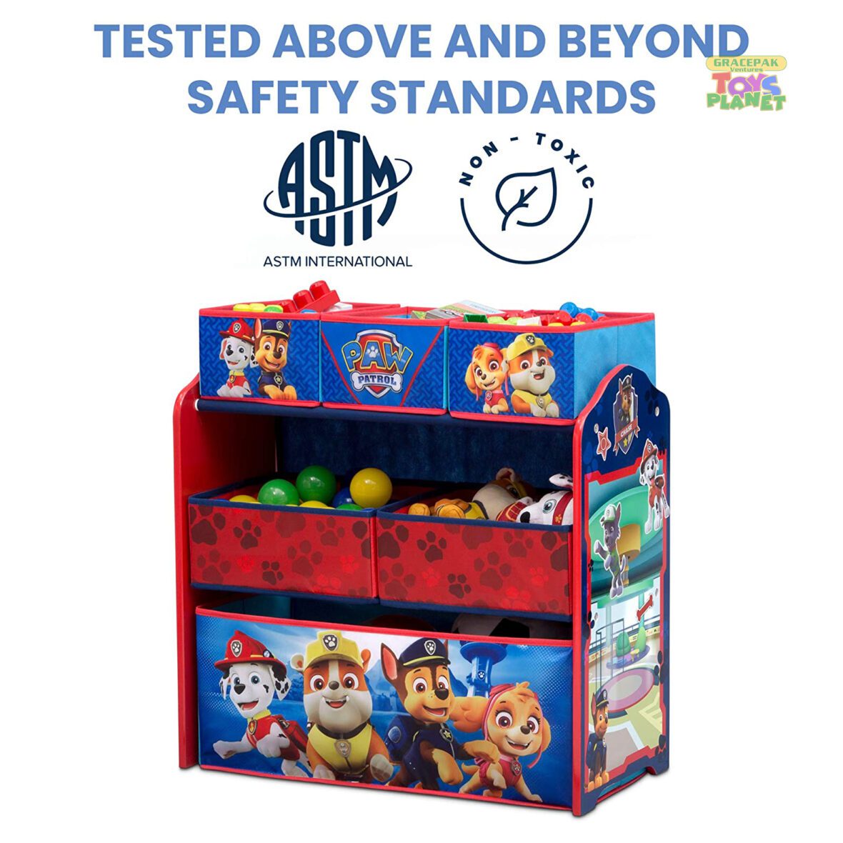 Delta Furniture_PAW Patrol Multi-Bin Toy Organizer_8