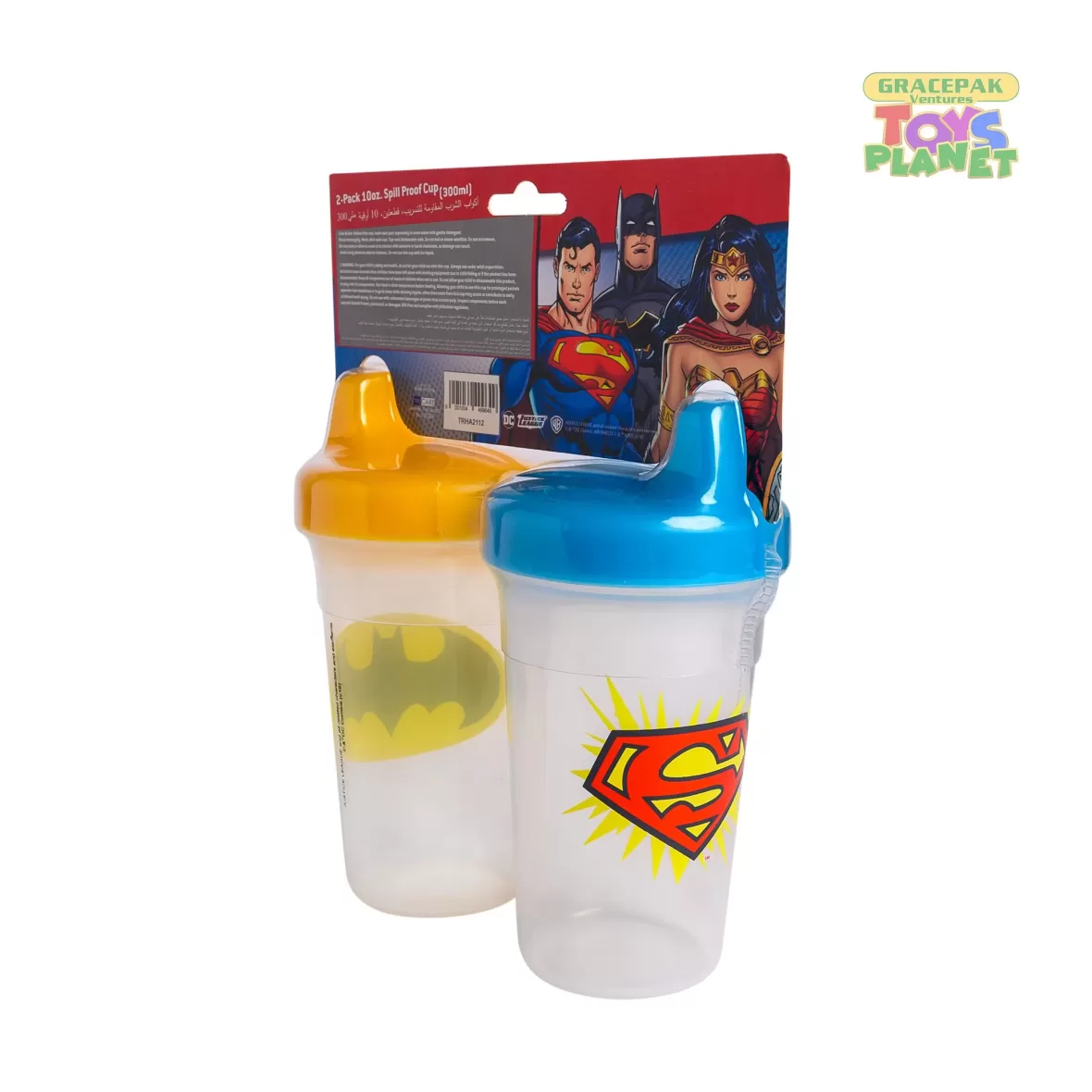 Disney_BPA Free Baby Sippy Cup, 12 Months+, 300ml, Pack of 2 – Batman or Superman_2