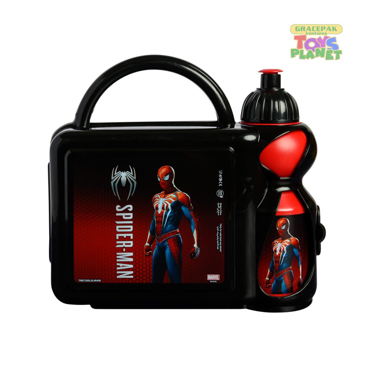Marvel_Spiderman Just Web Lunch Box with Squeeze Bottle_1