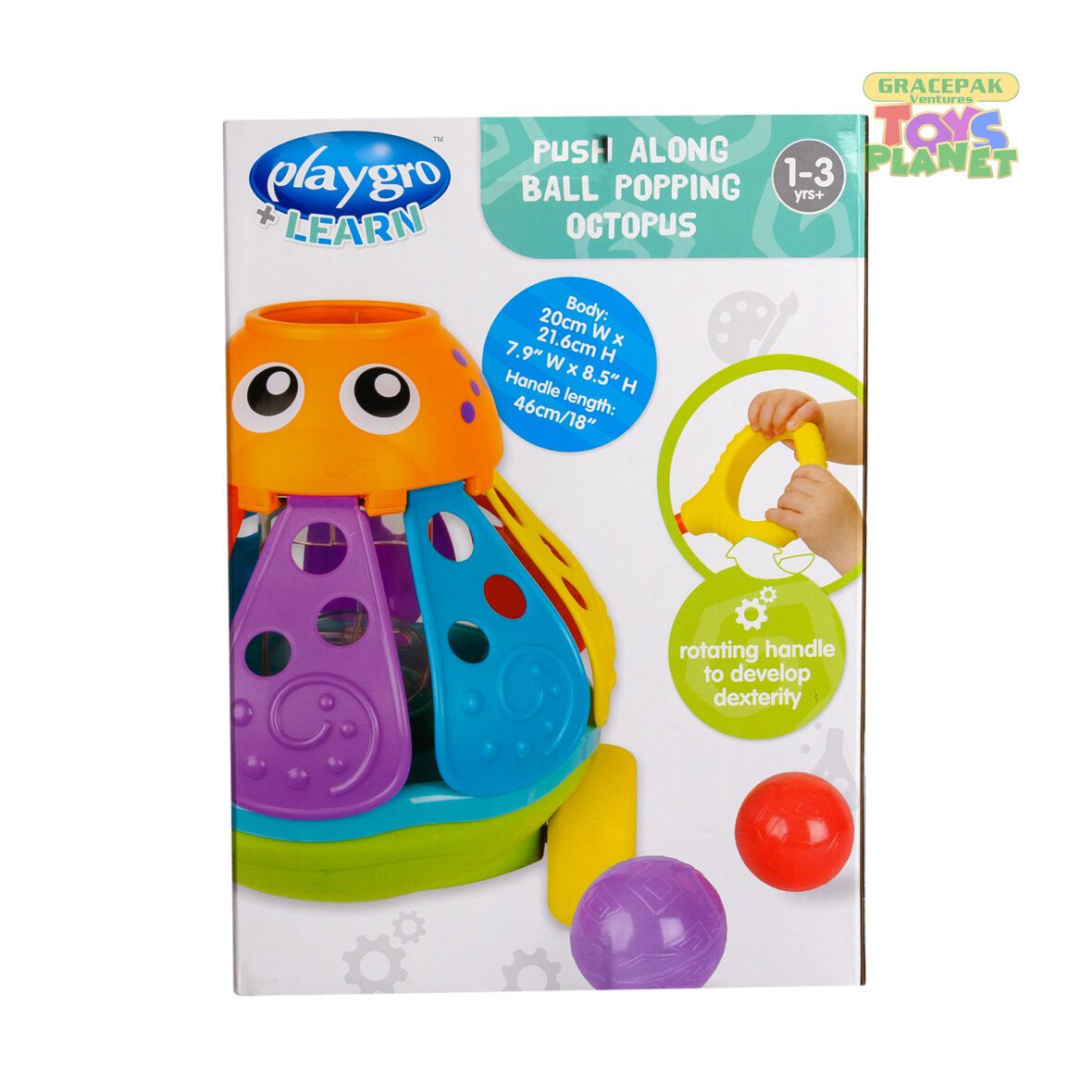 Playgro_Push Along Ball Popping Octopus_2