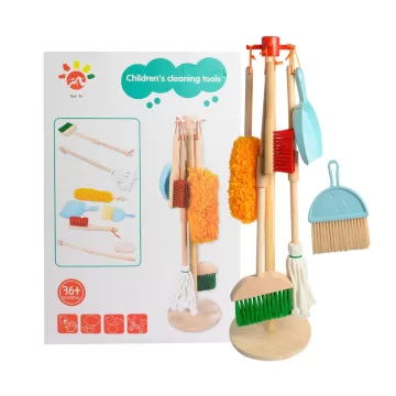Kids Wooden Cleaning Set